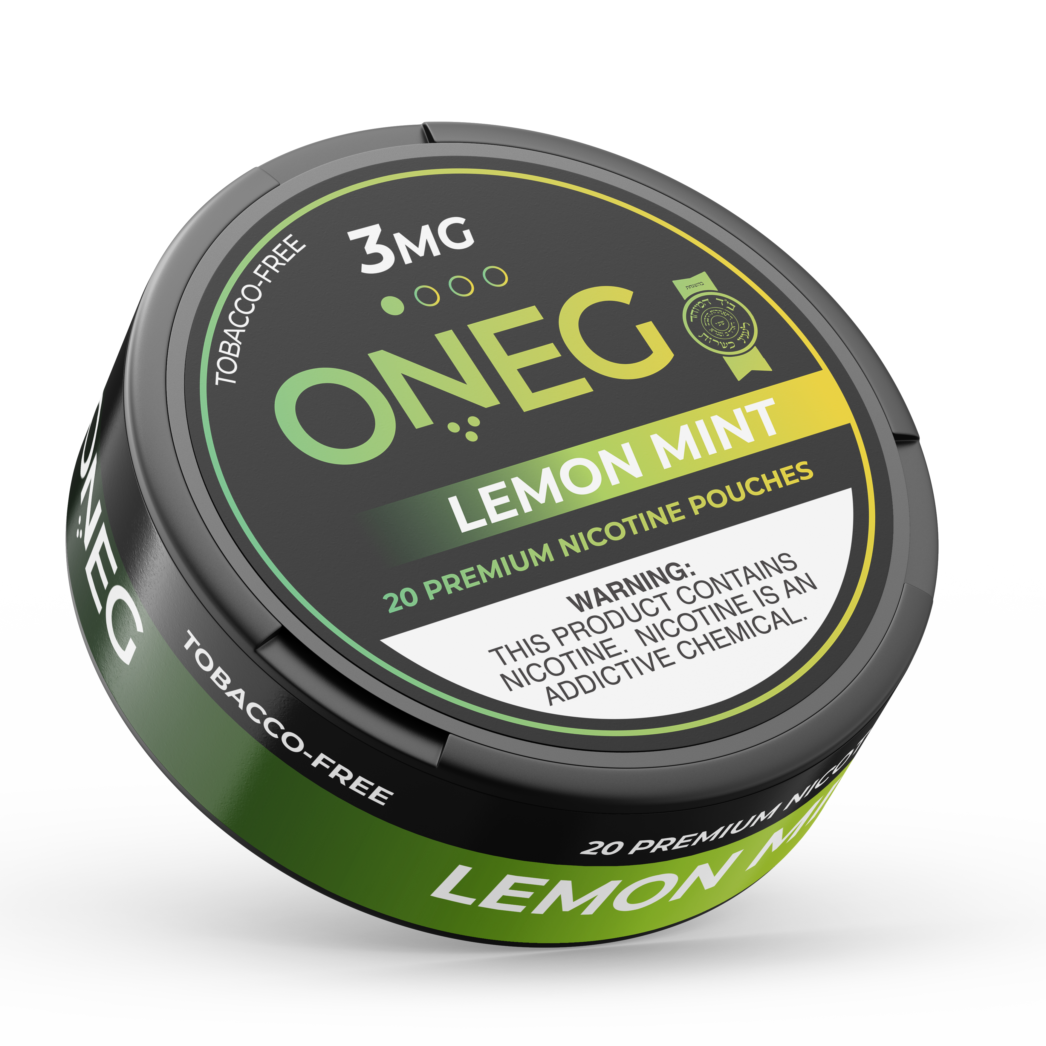 Lemon Mint Kosher Nicotine Pouches - CRC Certified | ONEG – ONEG