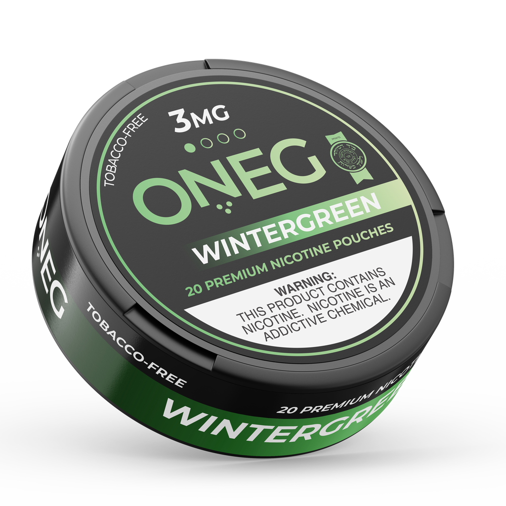 ONEG Wintergreen nicotine pouches can
