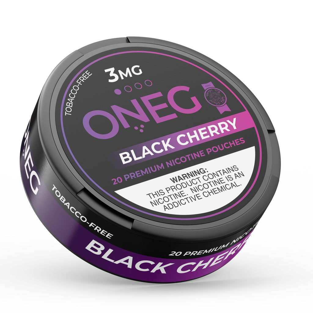 ONEG Black Cherry nicotine pouches can
