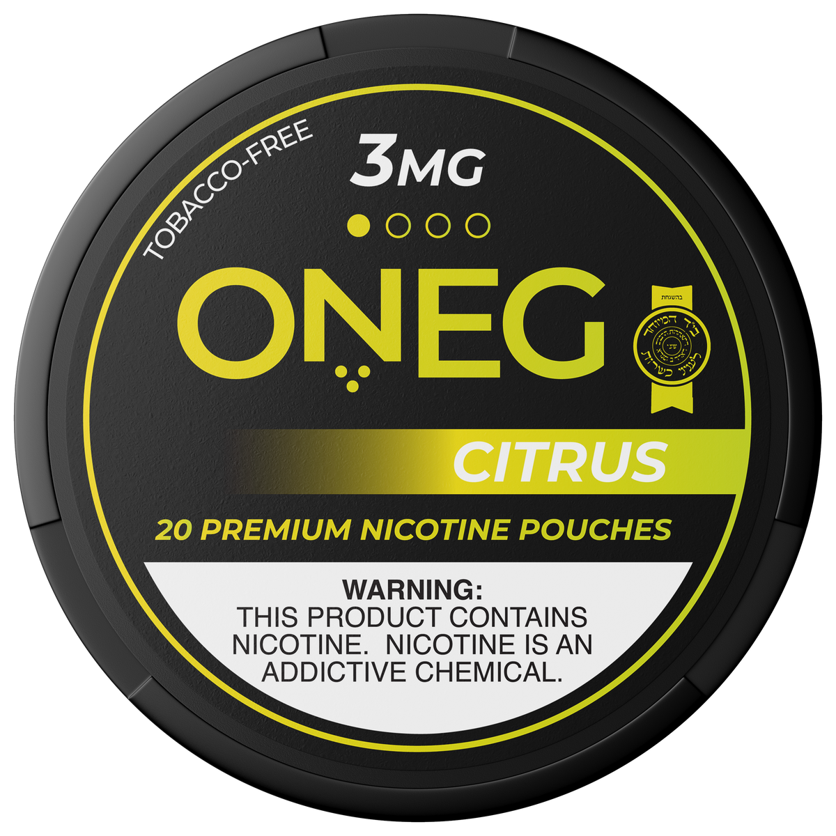 ONEG Citrus nicotine pouches can