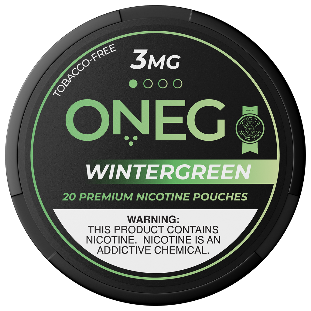 ONEG Wintergreen nicotine pouches can