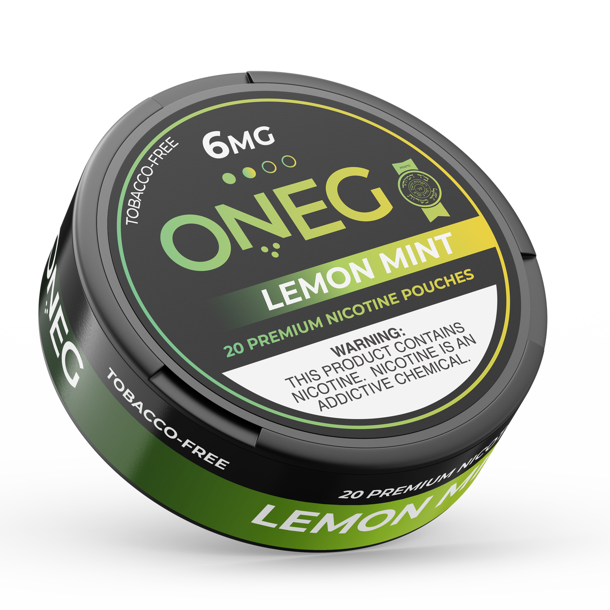 ONEG Lemon Mint nicotine pouches can