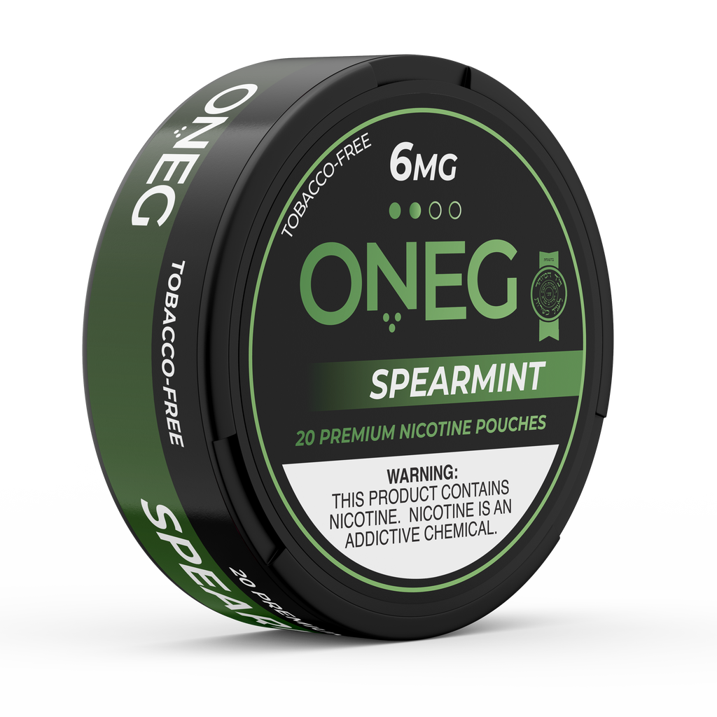 ONEG Spearmint nicotine pouches can