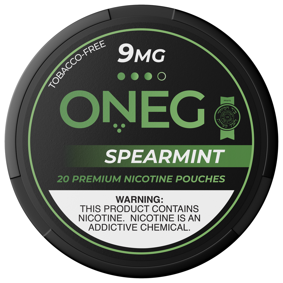 ONEG Spearmint nicotine pouches can